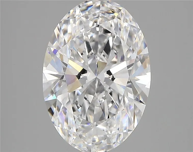3.29ct Oval Lab Grown Diamond (Colour D, Clarity VVS2, IGI Certified)