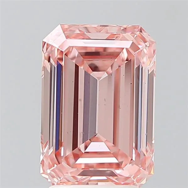 3.30ct Emerald Lab Grown Diamond (Colour Fancy Intense Pink, Clarity VS2, IGI Certified)
