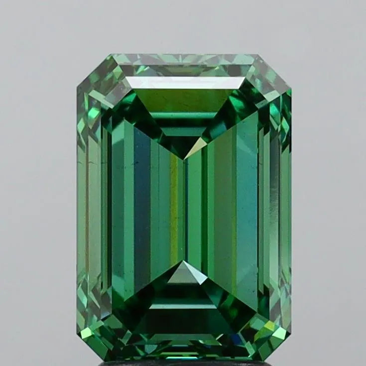 3.30ct Emerald Lab Grown Diamond (Colour Fancy Vivid Green, Clarity VS1, IGI Certified)