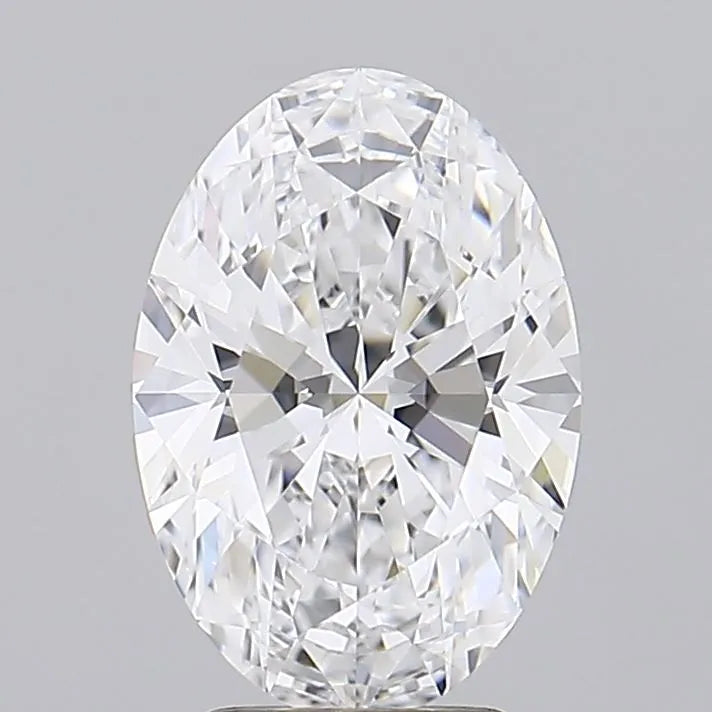 3.31ct Oval Lab Grown Diamond (Colour D, Clarity IF, Cut EX, IGI Certified)