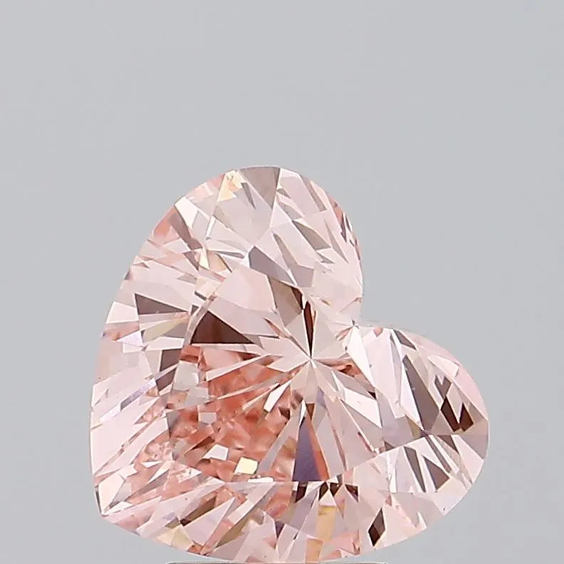 3.32ct Heart Lab Grown Diamond (Colour Fancy Intense Pink, Clarity VVS2, IGI Certified)