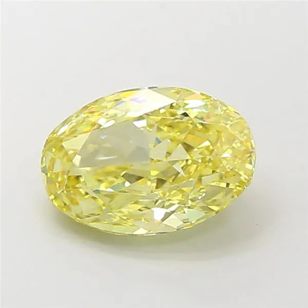 3.32ct Oval Lab Grown Diamond (Colour Fancy Intense Yellow, Clarity VS1, IGI Certified)