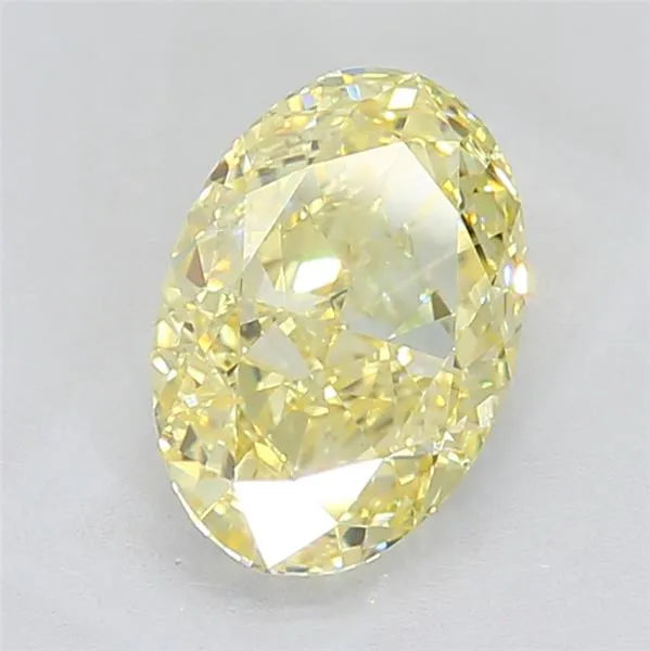 3.32ct Oval Lab Grown Diamond (Colour Fancy Intense Yellow, Clarity VVS2, IGI Certified)
