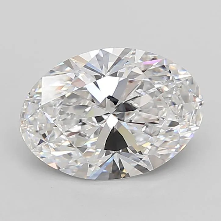 3.34ct Oval Lab Grown Diamond (Colour D, Clarity IF, Cut EX, IGI Certified)