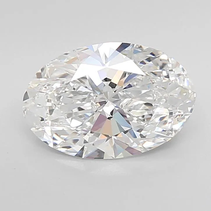 3.34ct Oval Lab Grown Diamond (Colour D, Clarity IF, Cut EX, IGI Certified)