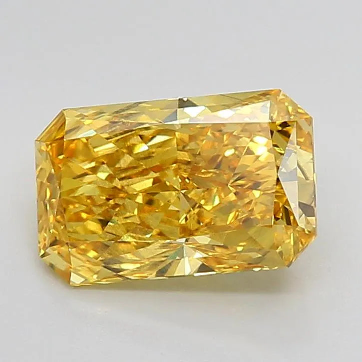 3.34ct Radiant Lab Grown Diamond (Colour Fancy Vivid Yellow, Clarity SI1, Cut GD, IGI Certified)