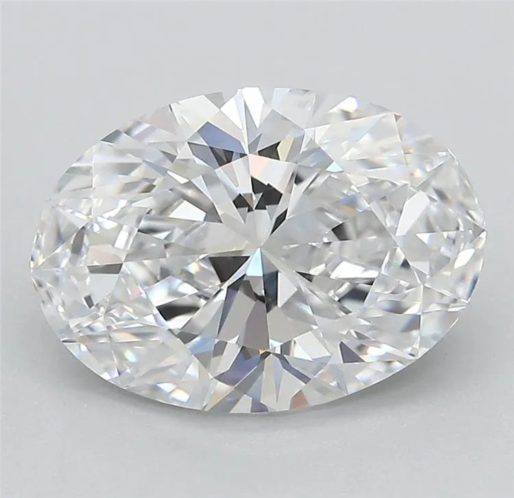 3.38ct Oval Lab Grown Diamond (Colour D, Clarity IF, Cut EX, IGI Certified)