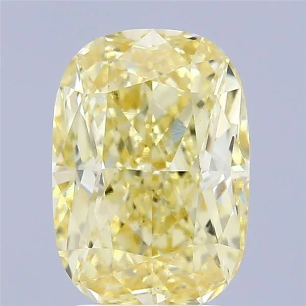 3.39ct Cushion modified Lab Grown Diamond (Colour Fancy Intense Yellow, Clarity VS1, IGI Certified)