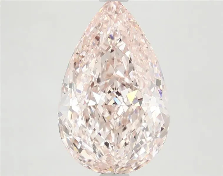 3.39ct Pear Lab Grown Diamond (Colour Fancy Intense Pink, Clarity VVS2, IGI Certified)