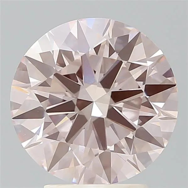 3.39ct Round Lab Grown Diamond (Colour Fancy Pink, Clarity VVS2, Cut ID, IGI Certified)
