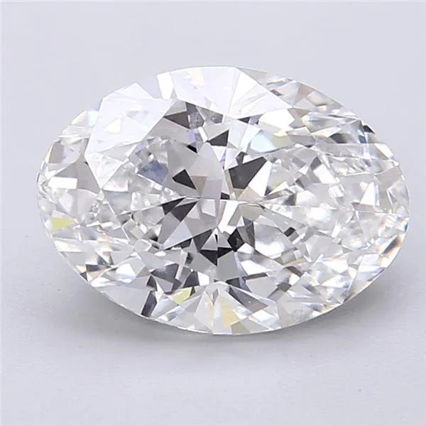 3.41ct Oval Lab Grown Diamond (Colour D, Clarity VVS2, IGI Certified)