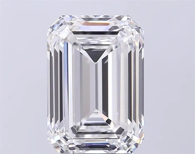 3.42ct Emerald Lab Grown Diamond (Colour D, Clarity VVS2, IGI Certified)