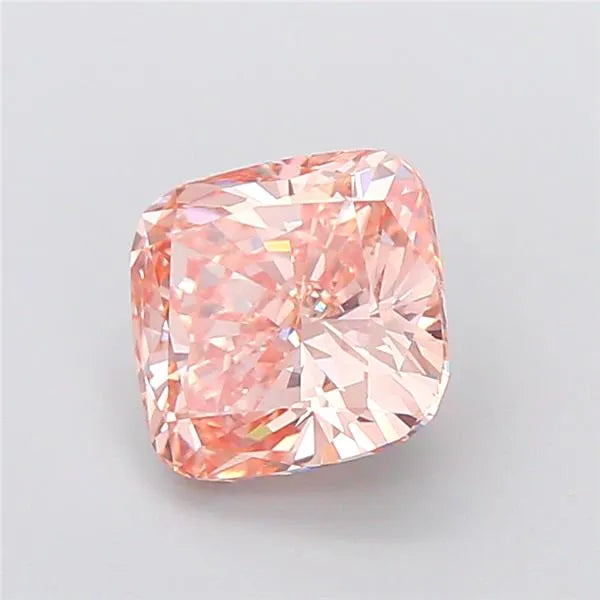 3.43ct Cushion modified Lab Grown Diamond (Colour Fancy Intense Brown Pink, Clarity VVS2, IGI Certified)