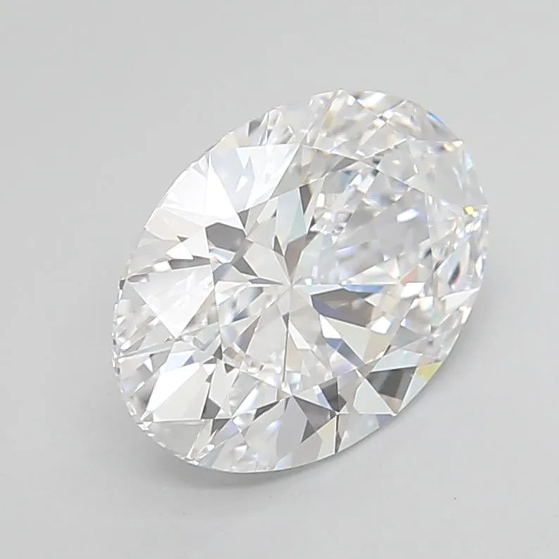 3.43ct Oval Lab Grown Diamond (Colour D, Clarity IF, Cut EX, IGI Certified)