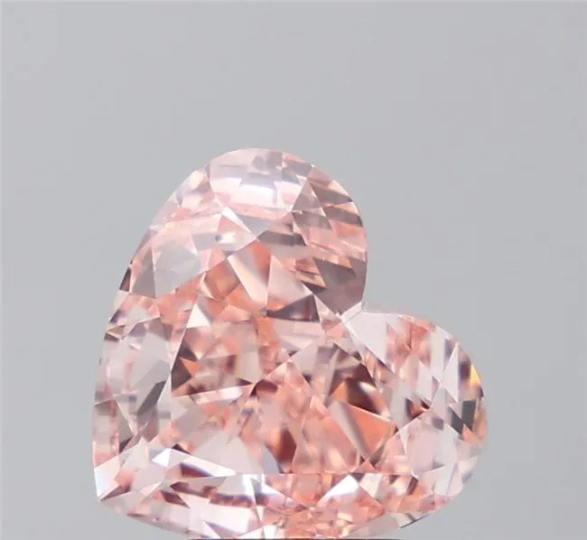 3.46ct Heart Lab Grown Diamond (Colour Fancy Vivid Pink, Clarity VVS2, IGI Certified)