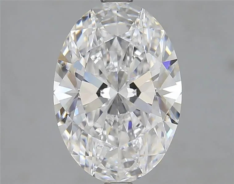 3.46ct Oval Lab Grown Diamond (Colour D, Clarity IF, IGI Certified)