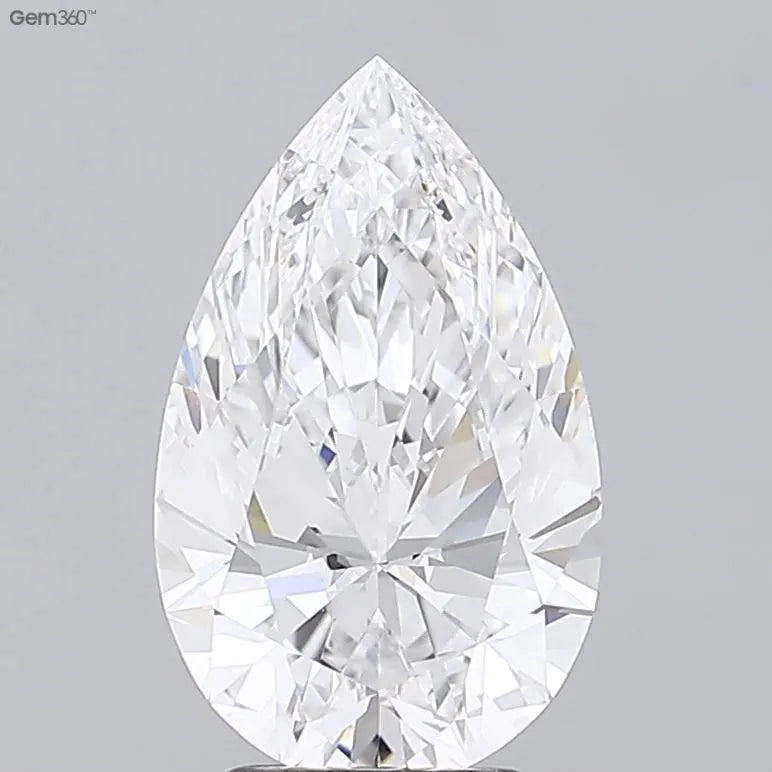 3.48ct Pear Lab Grown Diamond (Colour E, Clarity VVS1, GIA Certified)