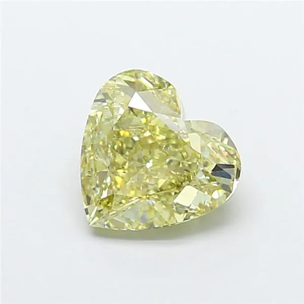 3.50ct Heart Lab Grown Diamond (Colour Fancy Light Yellow, Clarity SI1, IGI Certified)