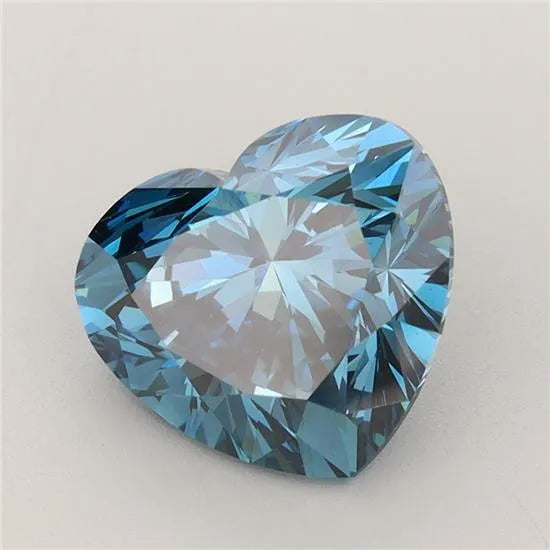 3.50ct Heart Lab Grown Diamond (Colour Fancy Vivid Blue, Clarity VS1, IGI Certified)