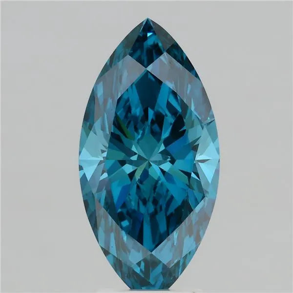 3.50ct Marquise Lab Grown Diamond (Colour Fancy Vivid Blue, Clarity VS1, IGI Certified)