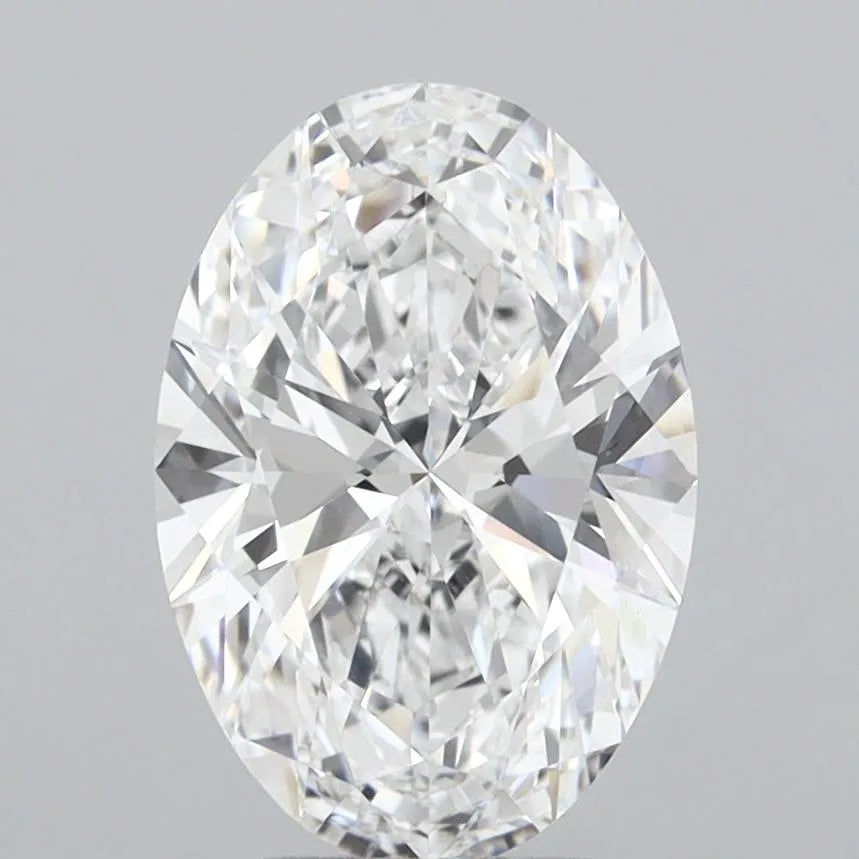 3.50ct Oval Lab Grown Diamond (Colour D, Clarity FL, IGI Certified)