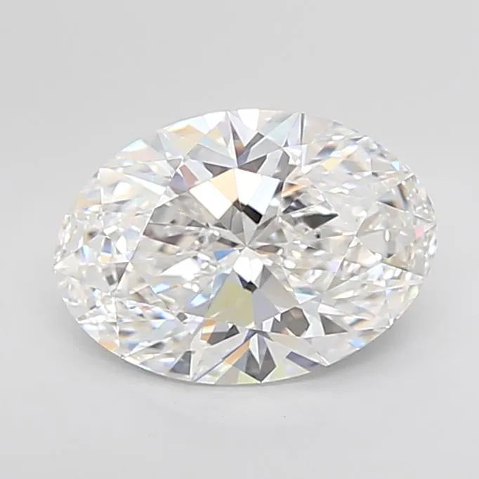 3.50ct Oval Lab Grown Diamond (Colour D, Clarity IF, Cut EX, IGI Certified)