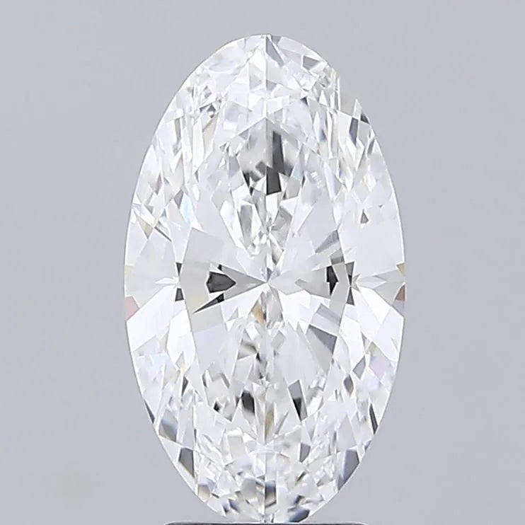 3.50ct Oval Lab Grown Diamond (Colour D, Clarity VVS2, IGI Certified)