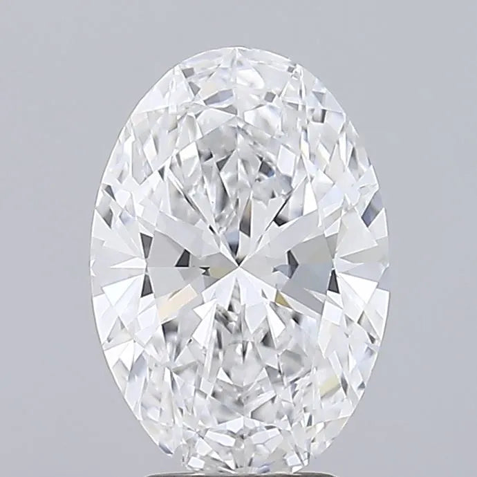 3.50ct Oval Lab Grown Diamond (Colour D, Clarity VVS2, IGI Certified)