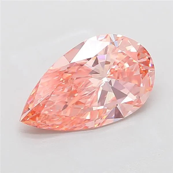 3.50ct Pear Lab Grown Diamond (Colour Fancy Vivid Pink, Clarity VVS2, IGI Certified)