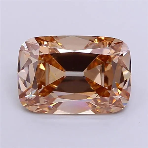 3.51ct Cushion Lab Grown Diamond (Colour Very Light Brown, Clarity VS1, IGI Certified)