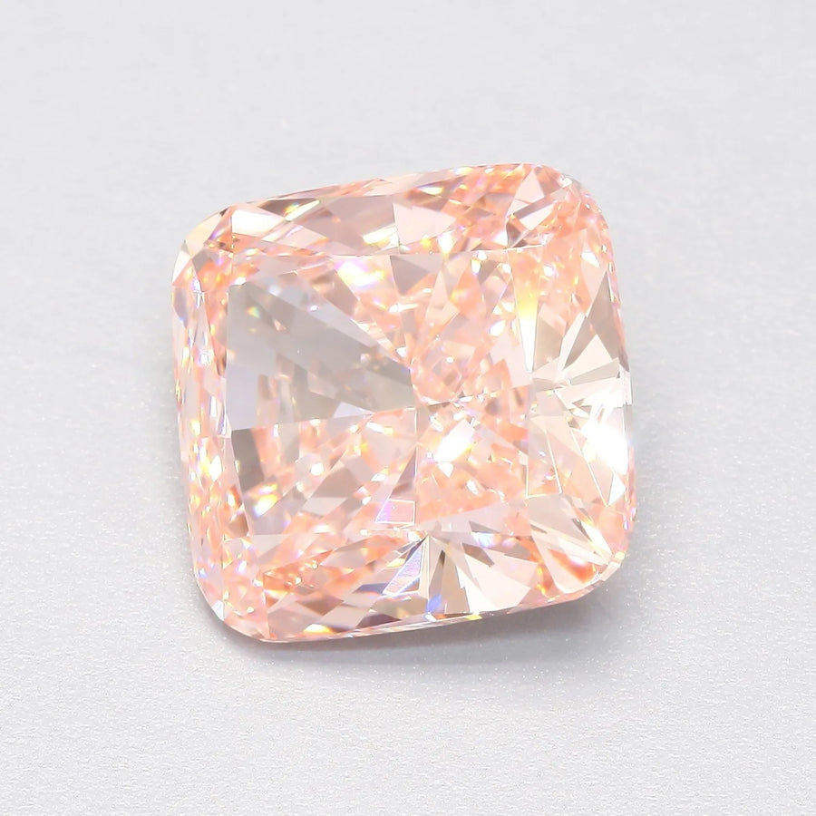 3.51ct Cushion modified Lab Grown Diamond (Colour Fancy Intense Pink, Clarity VVS2, IGI Certified)