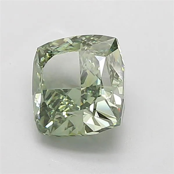 3.51ct Cushion modified Lab Grown Diamond (Colour Fancy Vivid Green, Clarity VVS1, IGI Certified)