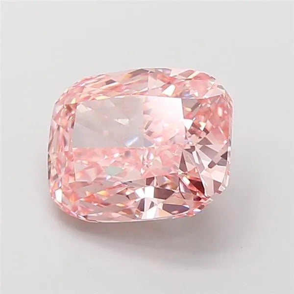 3.51ct Cushion modified Lab Grown Diamond (Colour Fancy Vivid Pink, Clarity VS1, IGI Certified)