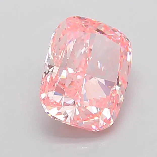 3.51ct Cushion modified Lab Grown Diamond (Colour Fancy Vivid Pink, Clarity VVS2, IGI Certified)