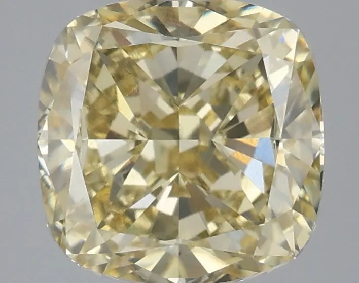 3.51ct Cushion modified Lab Grown Diamond (Colour Fancy Yellow, Clarity VVS2, IGI Certified)