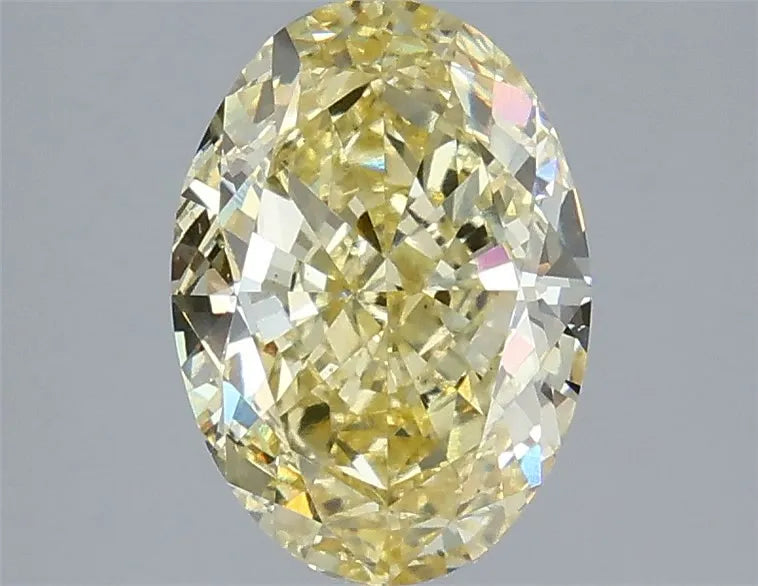 3.51ct Oval Lab Grown Diamond (Colour Fancy Yellow, Clarity VS1, IGI Certified)
