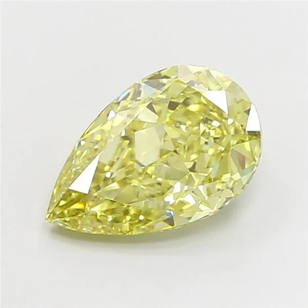 3.51ct Pear Lab Grown Diamond (Colour Fancy Intense Yellow, Clarity VS2, IGI Certified)