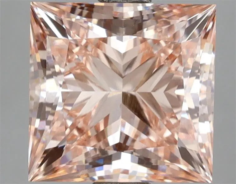 3.51ct Princess Lab Grown Diamond (Colour Fancy Intense Pink, Clarity VVS2, IGI Certified)