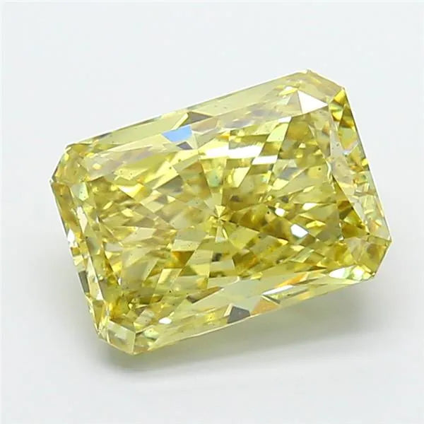 3.51ct Radiant Lab Grown Diamond (Colour Fancy Intense Yellow, Clarity SI1, IGI Certified)