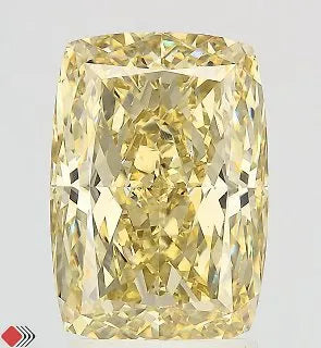 3.52ct Cushion modified Lab Grown Diamond (Colour Fancy Intense Yellow, Clarity VS1, IGI Certified)