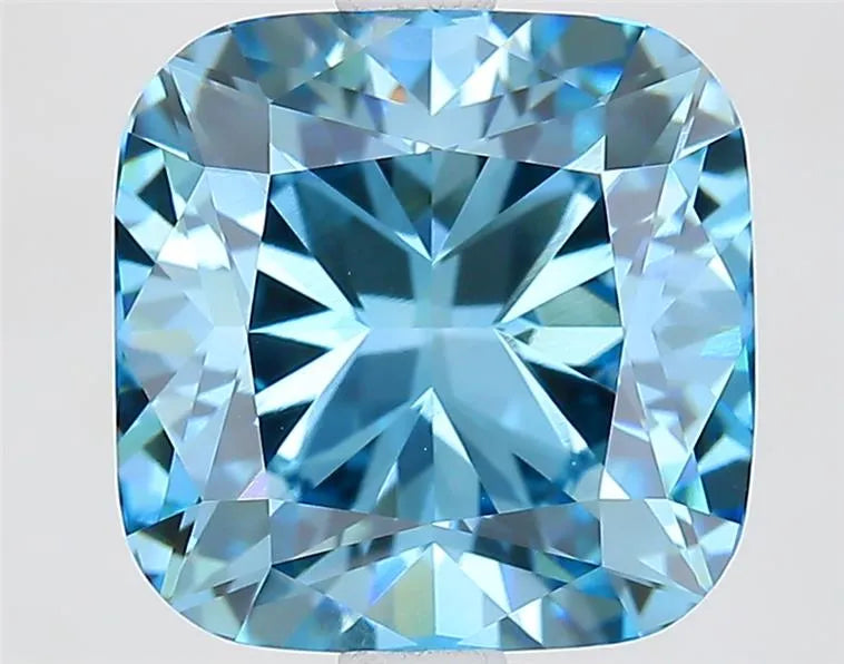 3.52ct Cushion modified Lab Grown Diamond (Colour Fancy Vivid Blue, Clarity VVS2, IGI Certified)