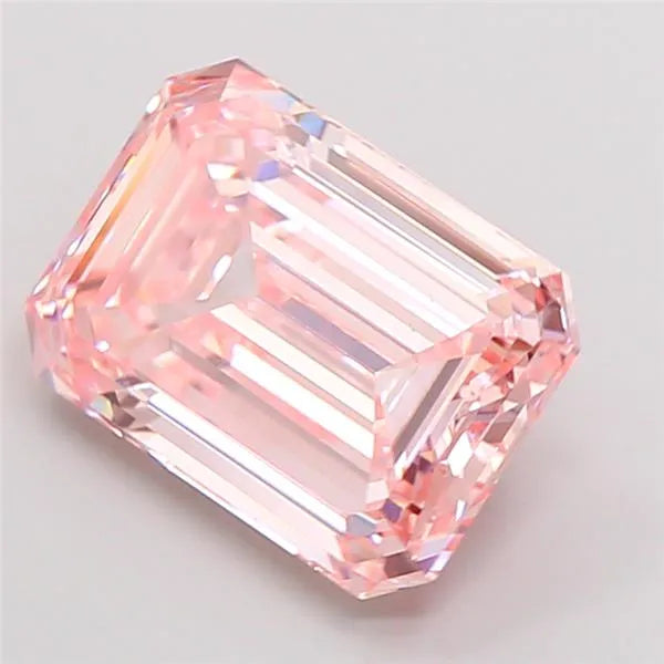 3.52ct Emerald Lab Grown Diamond (Colour Fancy Intense Pink, Clarity VS1, IGI Certified)