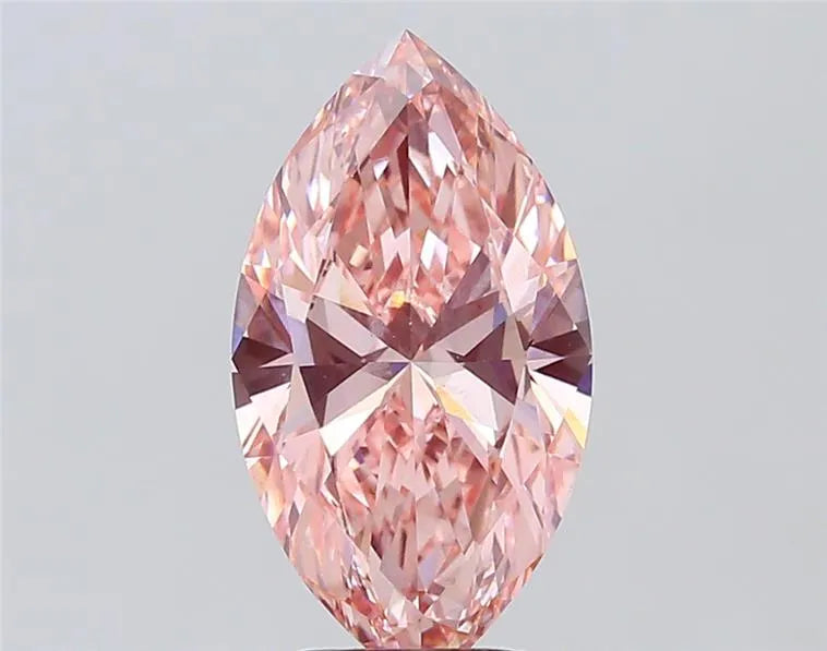 3.52ct Marquise Lab Grown Diamond (Colour Fancy Vivid Pink, Clarity VS1, IGI Certified)