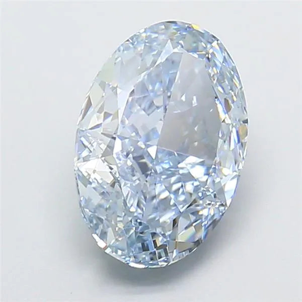 3.52ct Oval Lab Grown Diamond (Colour Fancy Blue, Clarity VVS1, IGI Certified)