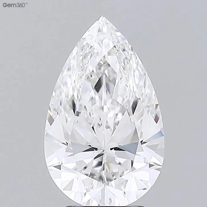 3.52ct Pear Lab Grown Diamond (Colour F, Clarity VVS2, GIA Certified)