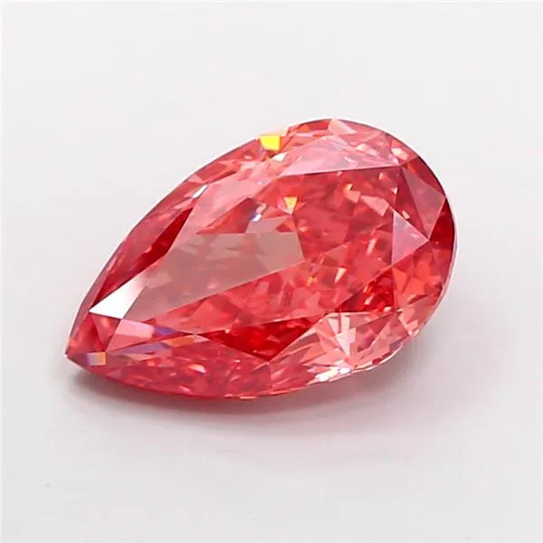3.52ct Pear Lab Grown Diamond (Colour Fancy Vivid Pink, Clarity VS1, IGI Certified)