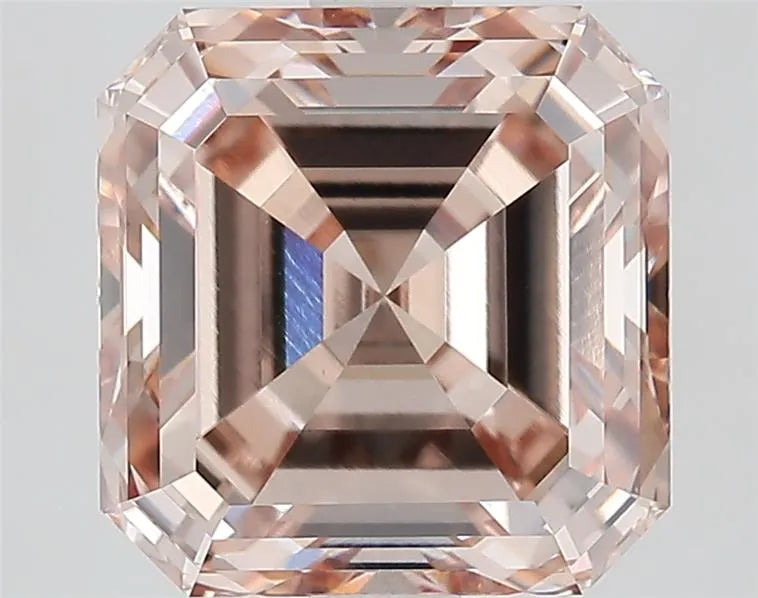3.53ct Asscher Lab Grown Diamond (Colour Fancy Light Brown, Clarity VVS2, IGI Certified)