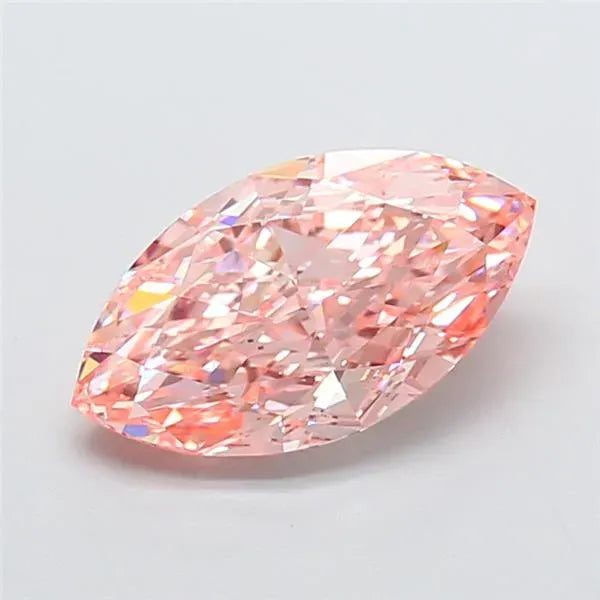 3.53ct Marquise Lab Grown Diamond (Colour Fancy Vivid Pink, Clarity VVS2, IGI Certified)