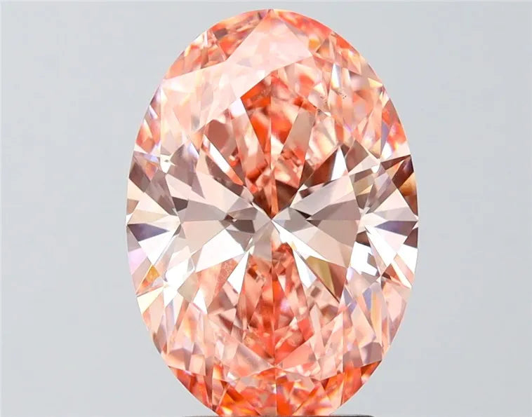 3.53ct Oval Lab Grown Diamond (Colour Fancy Vivid Pink, Clarity VS1, IGI Certified)