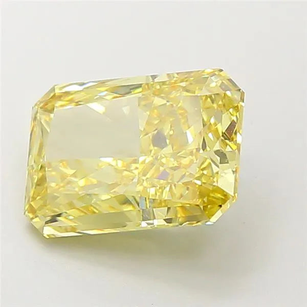 3.53ct Radiant Lab Grown Diamond (Colour Fancy Intense Yellow, Clarity VVS2, IGI Certified)